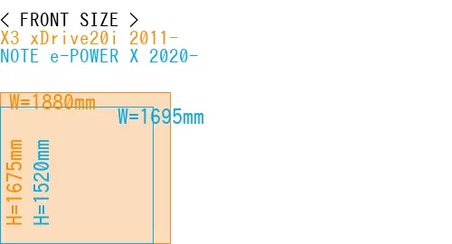 #X3 xDrive20i 2011- + NOTE e-POWER X 2020-